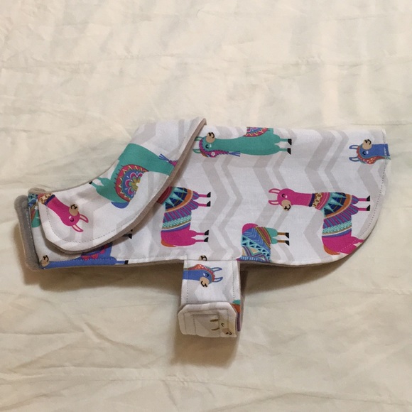 Dog jacket — Lama Alpaca print - Picture 1 of 5